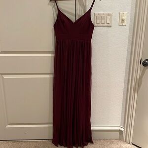 Burgundy Azazie Bridesmaids Dress